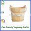 wooden bucket gift basket candy dish