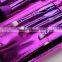 8Pcs Purple Private Label Makeup Brushes Shiny Cosmeticos Set with Beauty Bag