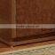 America Antique Wine Cabinet Wood Leather Cabinet With Wheels