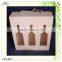 unfinished hinge 3 bottles wooden wine gift box