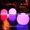 PE plastic remote control color changing round LED ball
