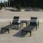 Adjustable outdoor rattan daybed lounger