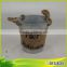 Reasonable Price Classic barrel shape metal flower pot hanging on the wall