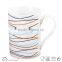 Assorted color decal coffee mugs china mugs