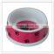 Promoted plastic per bowl with rubber ring, personalized melamine dog bowl