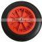 pu wheel 3.50-8 with plastic or metal rim
