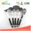 WCKT605A Premium Nylon utensils egg whisk Cooking Utensil Gadgets Set with TPR handle (Multi-color)