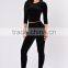 Bodycon Jumpsuit Set Women's Sexy Tops and Long Pants Two-piece Set Club Velvet Jumpsuits