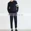 mens basic approved factory 80%cotton 20%poly fleece sweatshirt wholesale custom crew neck sweatshirt with band detail