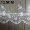 Cotton Lace Embroidery Wedding Fabric Trims for Bridal Wedding Apparel BY YARD