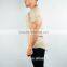 Hot Sale Scoop Neck Tee Shirt in Tan Short Sleeve Longline Curved Hem T Shirt OEM Gym Clothing Men