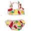 Baby girls summer time two pieces swimsuit floral and fruits patterns from China