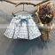 School Uniform Grids Bow Skirt Baby Girl Mini Dress Wholesale Boutique Clothes