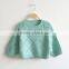 Child Bat Sleeves Pullover Baby Girl Pointelle Modern Knitting Sweater