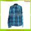 OEM Wholesale long sleeve button up placket women ladies casual shirt