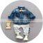 S17660A kids boutique clothing terry boys fleece cago pants