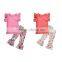New Arrival Spring Summer princess Baby Girl Clothing outfit hot sale baby party Top With Pants Ruffle Set fashion flower pants