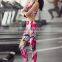 Women Fitness & Yoga Wear Printed Floral Leggings+Bra Set