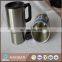double stainless steel blank travel mug,silver color travel mug stainless steel.
