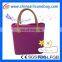New arrival beach bag silicone tote bag for lady leather tote bag purse and handbag