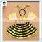 Halloween Party Kids Animal Bee Headband with Glove Bow Skirt HPC-0734