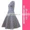 European Style High Quality Fashion Casual Tartan Short Sleeve Girl Dress