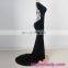 Fashion Black Backless lady evening dress