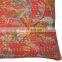 Bird Print Handmade Kantha Quilt Throw Cushion Covers