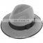 2016 Fashion fedora hats wholesale felt hat with piping brim