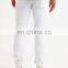 Custom design men polyester cotton white ankle-length tracksuit buttoms pants wholesale