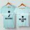 Custom printed couple tshirt wholesale