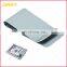 Custom Logo Silver Stainless Steel Slim Metal Money Clip