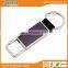 Quality custom black rope with metal embossed constustion keychains