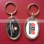 High Quality Souvenir plastic photo insert keychain in oval shape