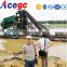 Bucket ladder gold mining dredger with automatic discharge concentrator for sale