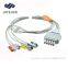 Compatible Siemens Draeger ecg cable 5 lead clip
