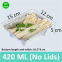100 Pack 15x12 Aluminum Foil Pans, Durable Chafing Pans-Disposable Aluminum Foil Steam Table Deep Pans, Foil Pans for for Parties, BBQ, Catering (420 ML)