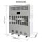 Touch screen 20l factory price industrial temperature conditioning dehumidifier