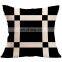 Home decorative Simple Geometric  Printed Linen Cotton  Throw Pillow cover