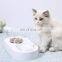Amazon Hot Sell Adjustable Pet Feeder Bevel Water Disposer Dogs Cats Single Double Bowl