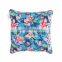 Decorative Double Sides Blue Floral Flowers Printed Outdoor Cushions for Garden