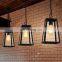 New pendant lighting geometric cage industrial lamps with black&white
