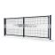 Hot sale H 2.4 m * W 5  m 3D curved wire mesh double leaf manual swing fence gate system for security area