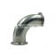 Latest Product Polish ISO standard China stainless steel ss 304 316 Sanitary 90 degree tri clamp elbow