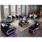 Compressed foam modern bean bag living room sectional leather sofa set