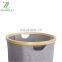 Factory direct cheap Round Foldable Storage bamboo rim circular laundry basket collapsible storage hampers