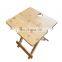 foldable bamboo table travel picnic tray cut out holds 4 stemmed wine glasses folds flat for easy transport with a  carry bag