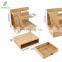Bamboo Desktop Phone Docking Charging Station with Drawer Home & Office Wallet Stand Glasses Holder Watch Organizer
