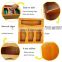 Openable Top Lids Food Storage Bag Holders Bamboo Ziplock Bag Storage Organizer for Kitchen Drawer