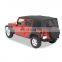 Soft Top With Tinted Windows Without Doors for Jeep Wrangler JK 4 Door 07-09